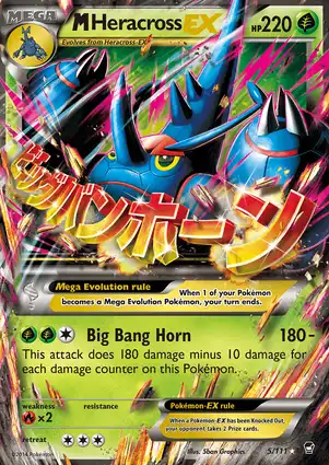 M Heracross-EX 5/111 Furious Fists