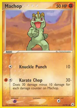 Machop 64/101 EX Hidden Legends