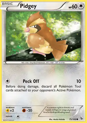 Pidgey 75/106 Flashfire