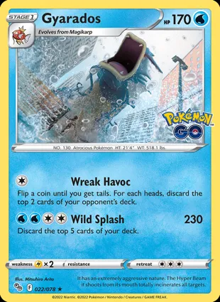 Gyarados 022/078 Pokémon GO