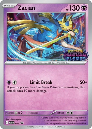 Zacian 015 Mega Evolution Promos