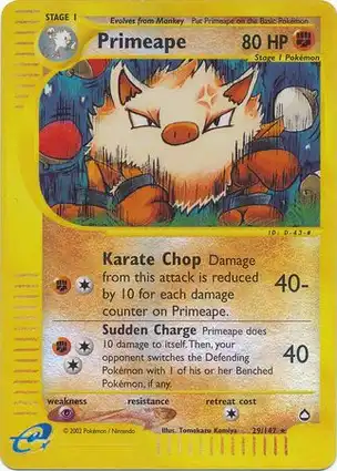 Primeape 29/147 Aquapolis