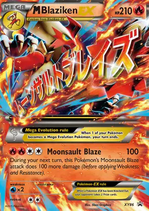 Mega Blaziken EX XY86 XY Promos