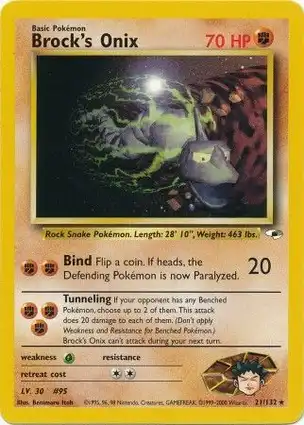 Brock's Onix 21/132 Gym Heroes