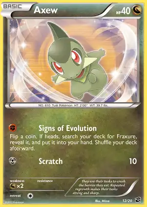 Axew 12/20 Dragon Vault