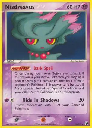 Misdreavus 25/109 EX Team Rocket Returns