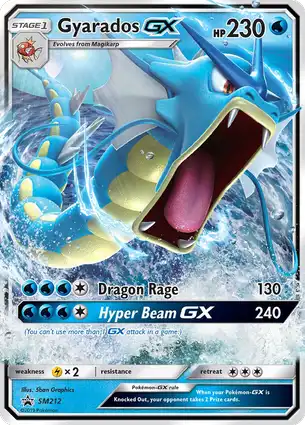 Gyarados GX SM212 Sun & Moon Promos