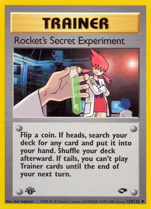 Rocket's Secret Experiment 120/132 Gym Challenge 1st Edition