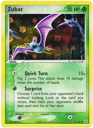 Zubat 83/101 EX Hidden Legends