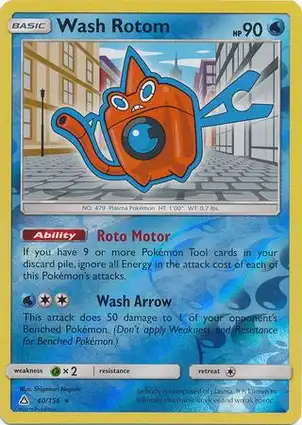Wash Rotom 40/156 Ultra Prism
