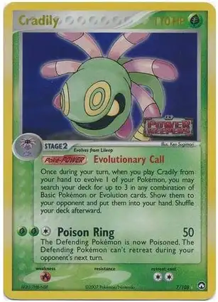 Cradily 7/108 EX Power Keepers
