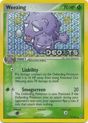 Weezing 51/107 EX Deoxys