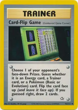 Card-Flip Game 92/111 Neo Genesis