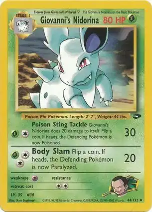 Giovanni's Nidorina 44/132 Gym Challenge