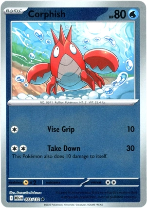Corphish 033/132 Mega Evolution