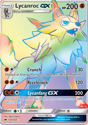 Lycanroc-GX 155/147 Burning Shadows