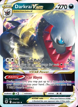 Darkrai VSTAR 099/189 Astral Radiance