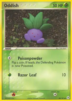 Oddish 68/101 EX Hidden Legends