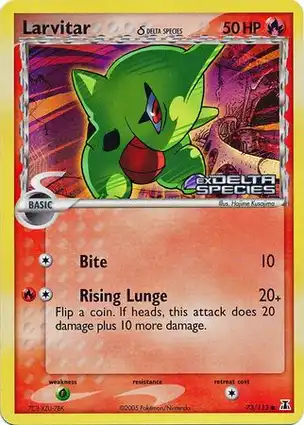 Larvitar 73/113 EX Delta Species