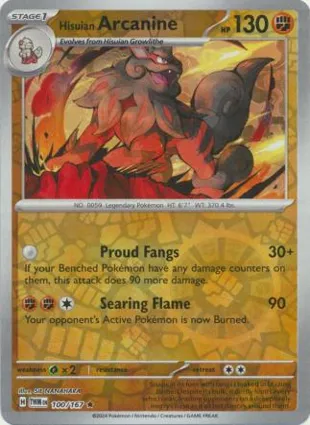 Hisuian Arcanine 100/167 Twilight Masquerade