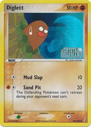 Diglett 50/100 EX Crystal Guardians