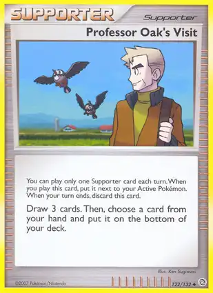 Professor Oak's Visit 122/132 Secret Wonders