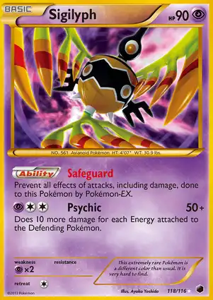 Sigilyph 118/116 Plasma Freeze