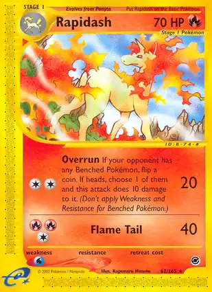 Rapidash 62/165 Expedition Base Set