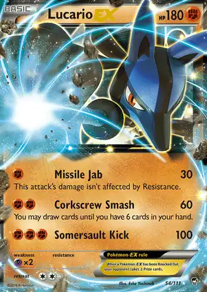 Lucario-EX 54/111 Furious Fists