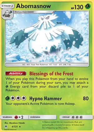 Abomasnow 4/131 Forbidden Light