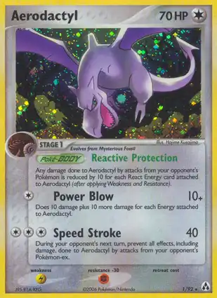 Aerodactyl 1/92 EX Legend Maker
