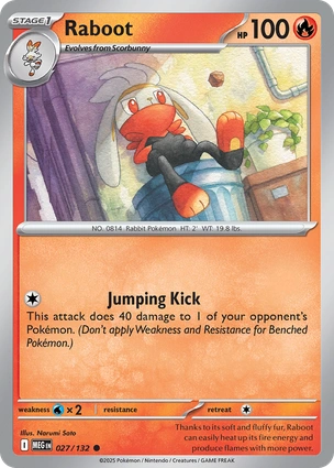 Raboot 027/132 Mega Evolution