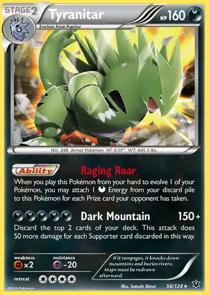 Tyranitar 56/124 Fates Collide