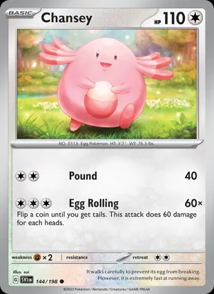 Chansey 144/198 Scarlet & Violet