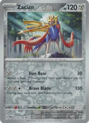 Zacian 136/182 Paradox Rift