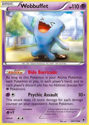 Wobbuffet 36/119 Phantom Forces