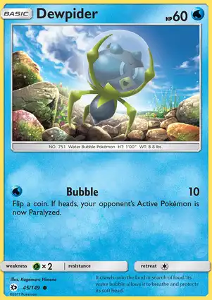 Dewpider 45/149 Sun & Moon