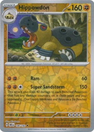 Hippowdon 106/182 Destined Rivals