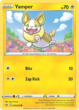 Yamper 074/202 Sword & Shield