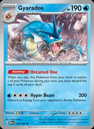 Gyarados 130/165 Scarlet & Violet 151