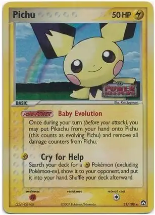 Pichu 21/108 EX Power Keepers