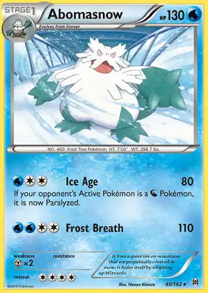 Abomasnow 40/162 BREAKthrough
