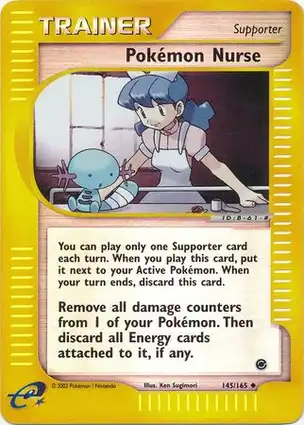 Pokémon Nurse 145/165 Expedition Base Set