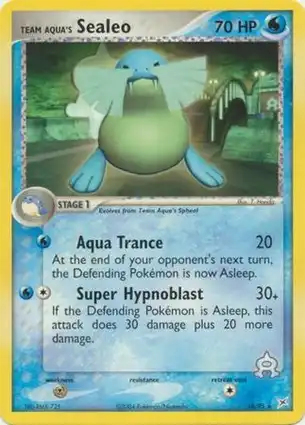 Team Aqua's Sealeo 16/95 EX Team Magma vs Team Aqua