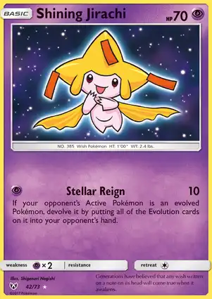 Shining Jirachi 42/73 Shining Legends
