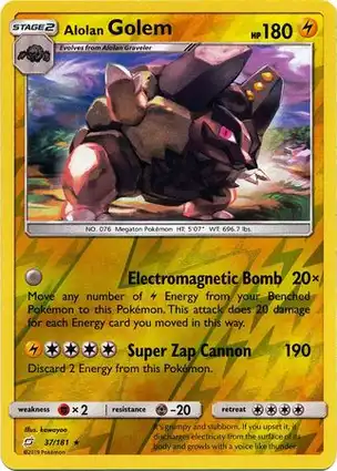 Alolan Golem 37/181 Team Up
