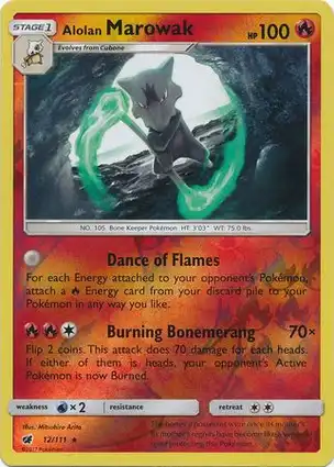Alolan Marowak 12/111 Crimson Invasion