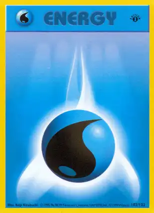 Water Energy 102/102 Base Set 1st Edition