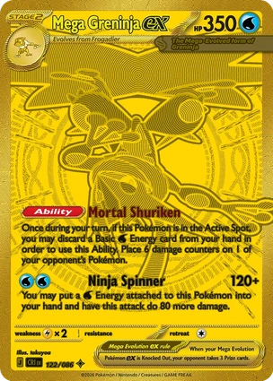 Mega Greninja ex 122/086 Chaos Rising