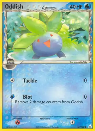 Oddish 73/110 EX Holon Phantoms